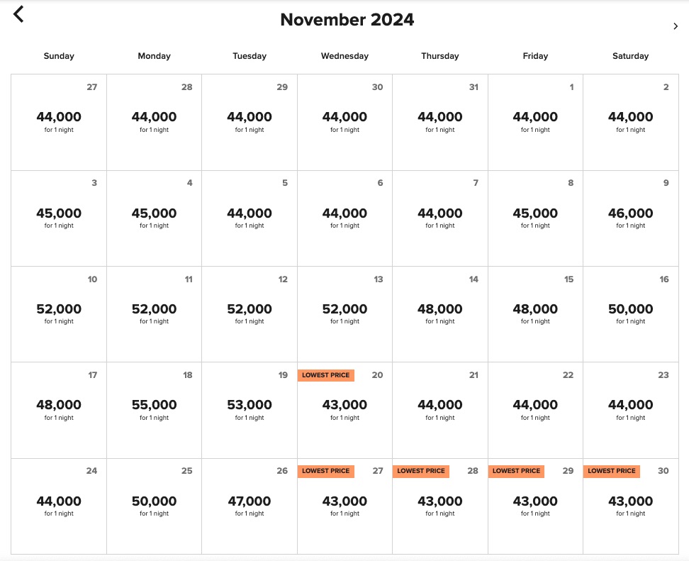 Tambo Del Inka Marriott award availability