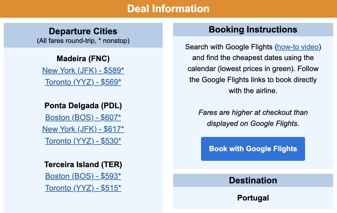 Azores Airlines nonstop