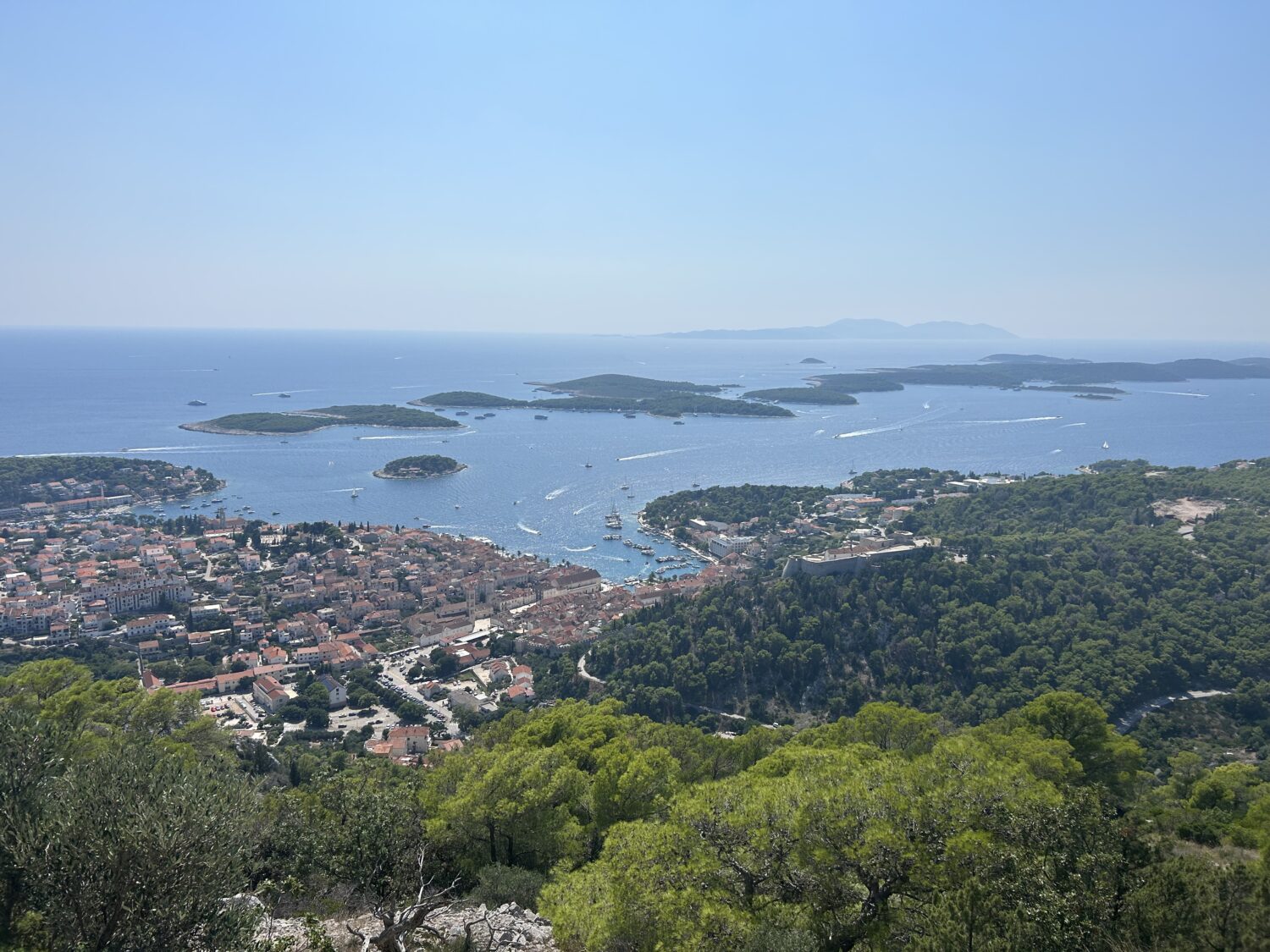 Hvar Town from above