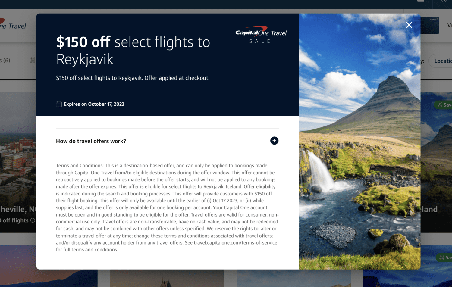 Capital One Travel sale