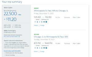 American Airlines award flight