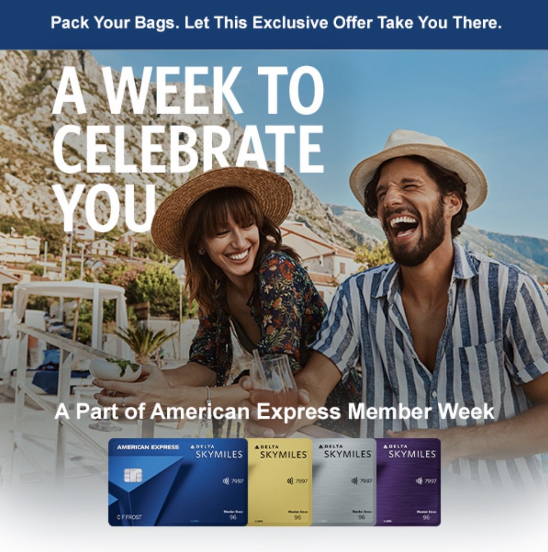 Delta Cardholders: Spend $500+ on International Flights, Get a $100 eCredit! 1 American Express member week