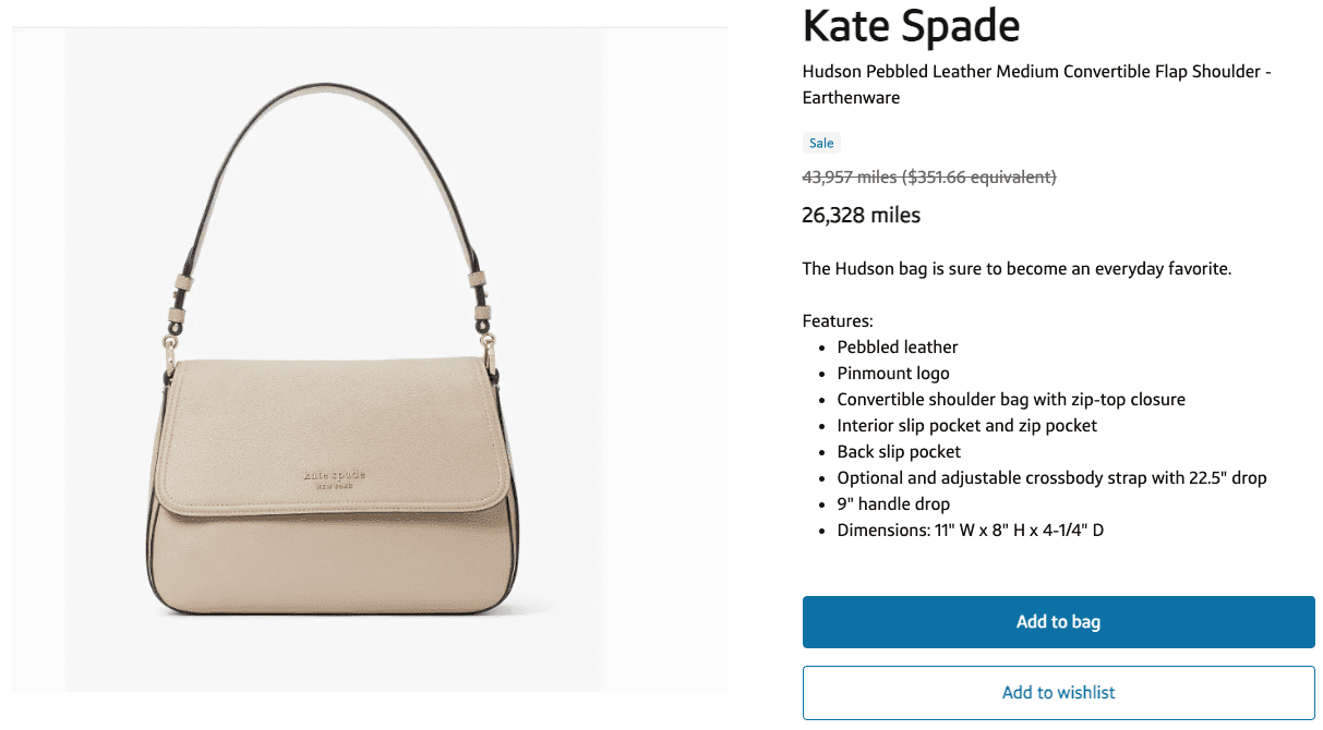 kate spade purse capital one checkout