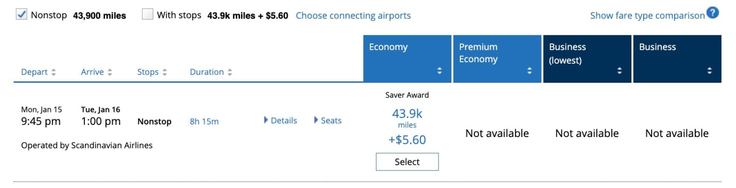 ord to copenhagen scandinavian