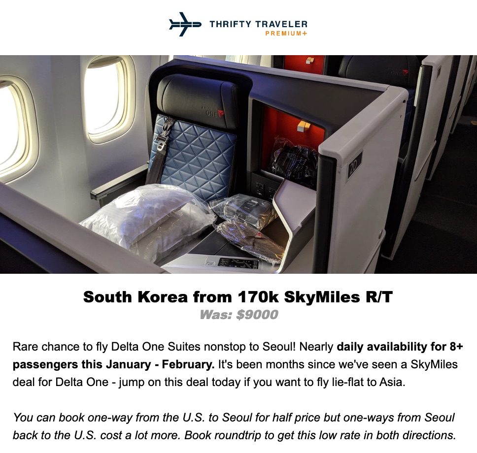 delta skymiles deal seoul