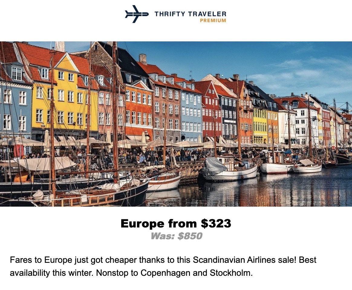 Copenhagen flight deal