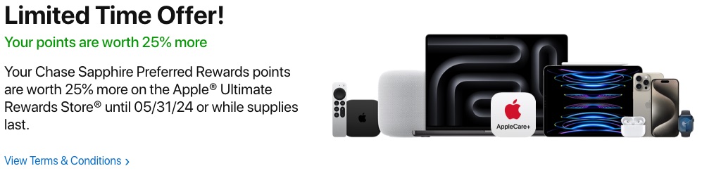 buy apple with chase points