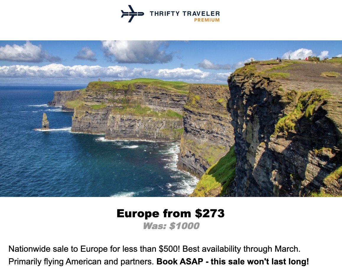 Europe flight deal