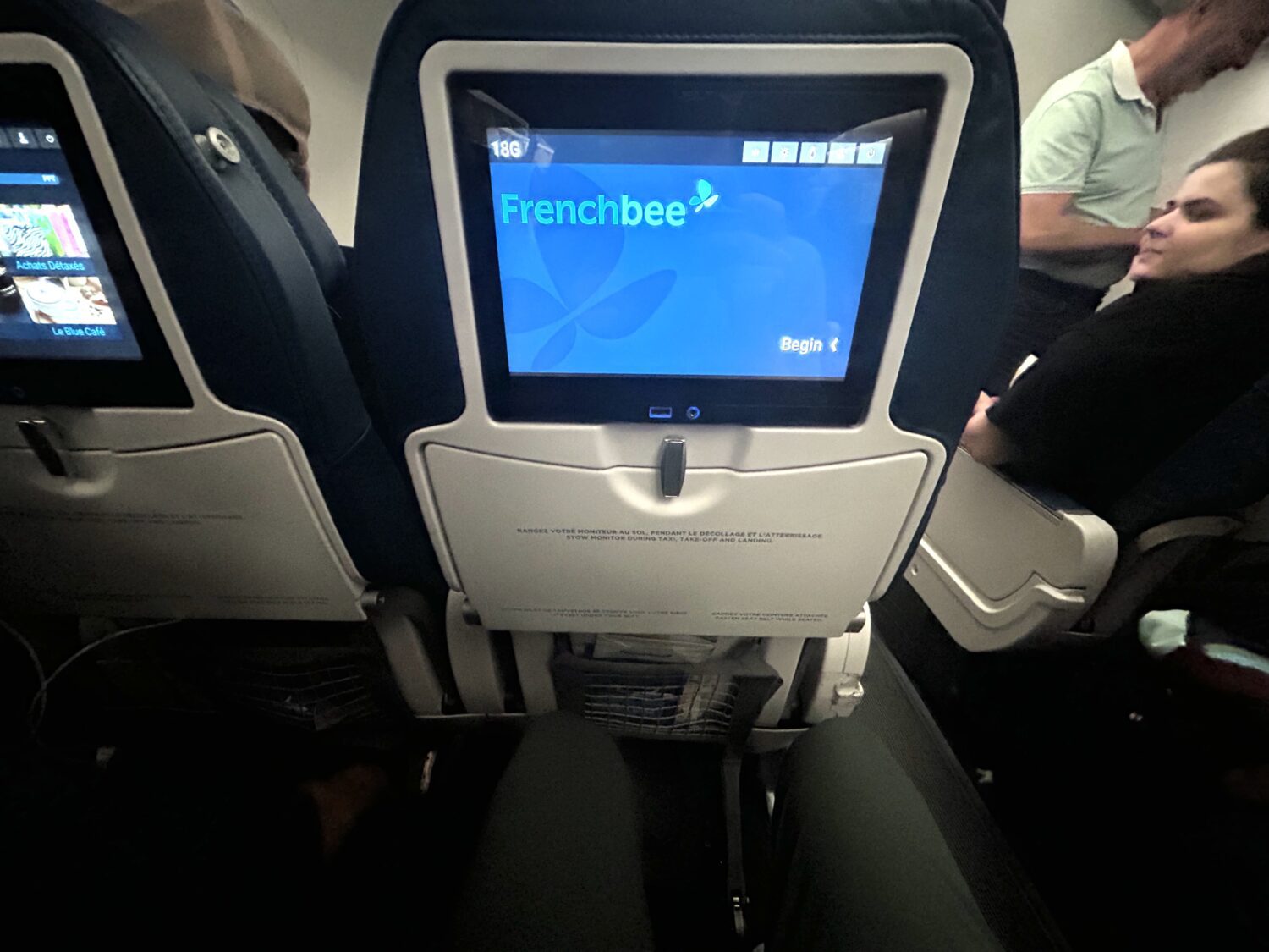 French Bee seat view