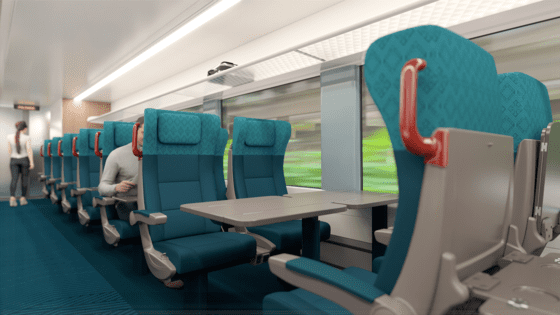 Tren Maya train car rendering