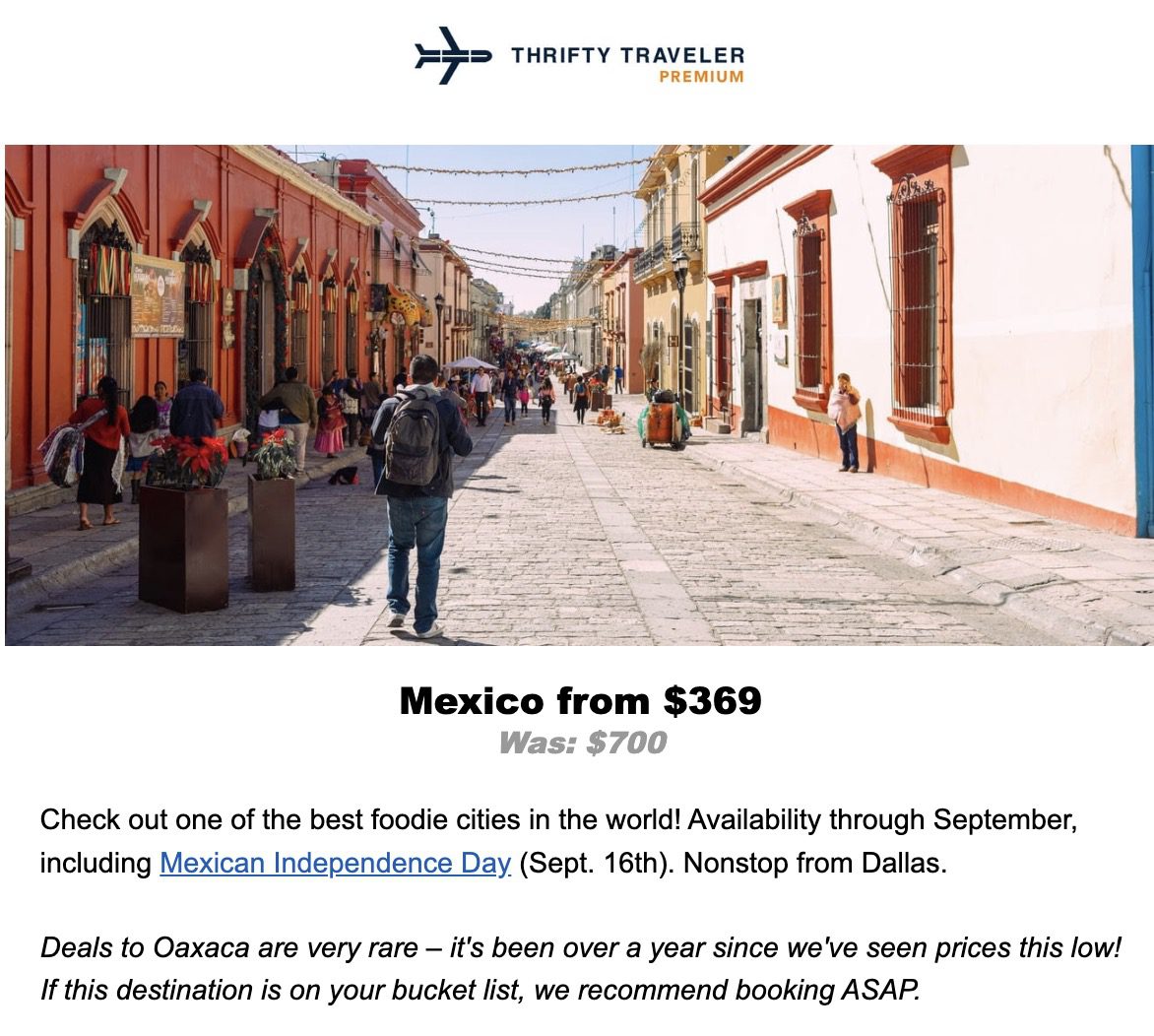 Oaxaca, Mexico flight deal