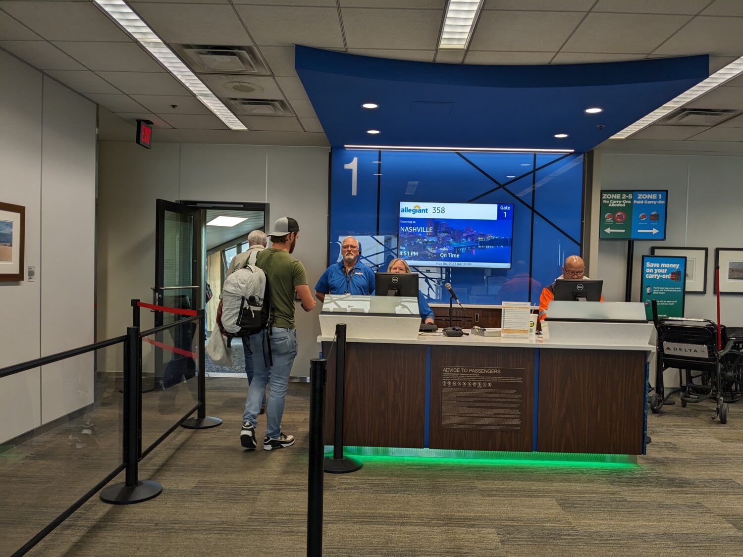 Allegiant Boarding Gate