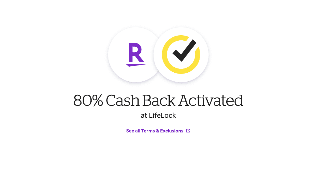 Rakuten extension 80 percent cashback activating screen