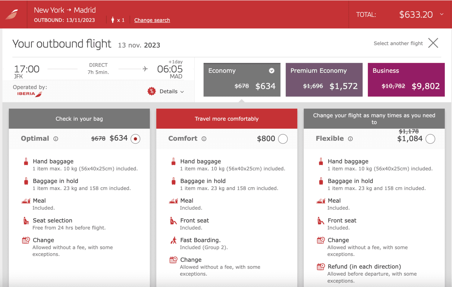 Iberia Joven discount 