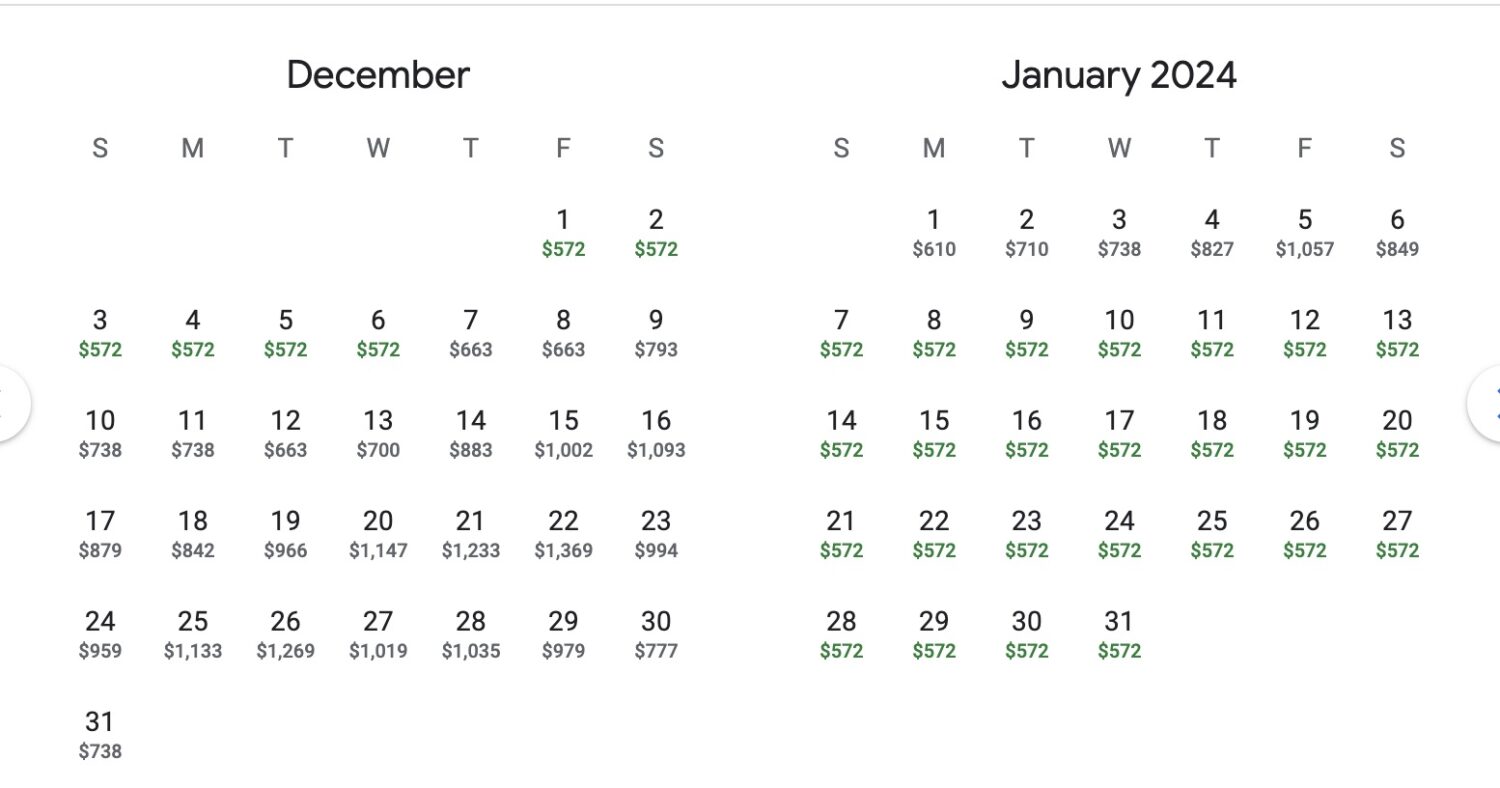 DEN to London nonstop flights