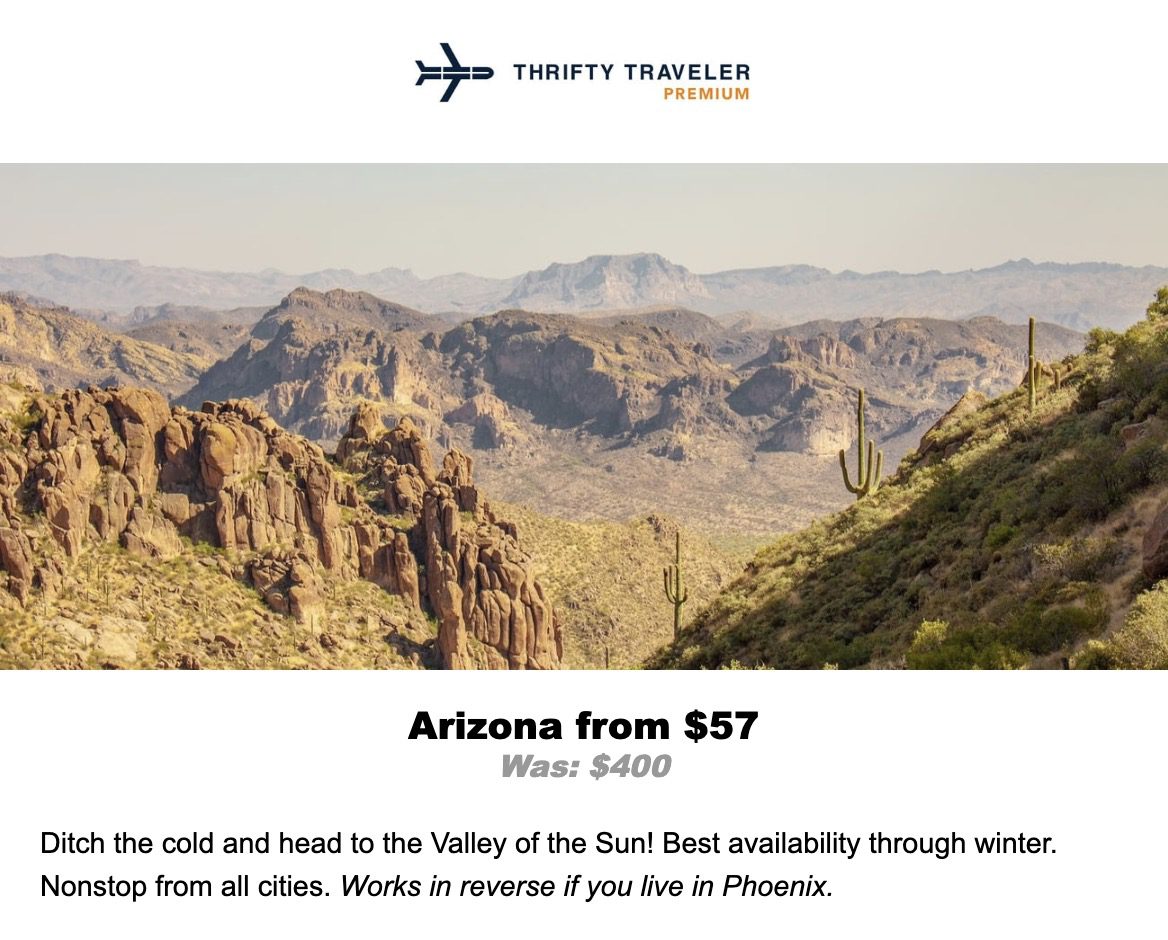 PHX flight deal