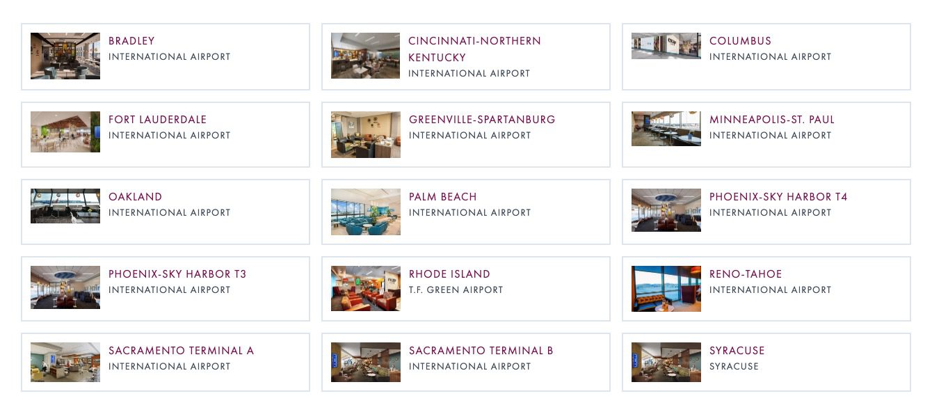 Escape Lounge locations