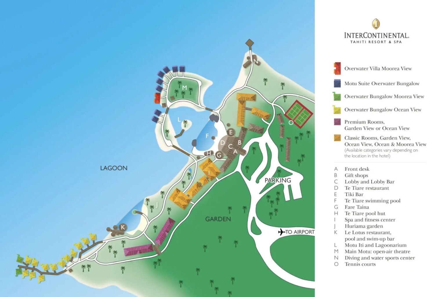 IHG Tahiti resort map