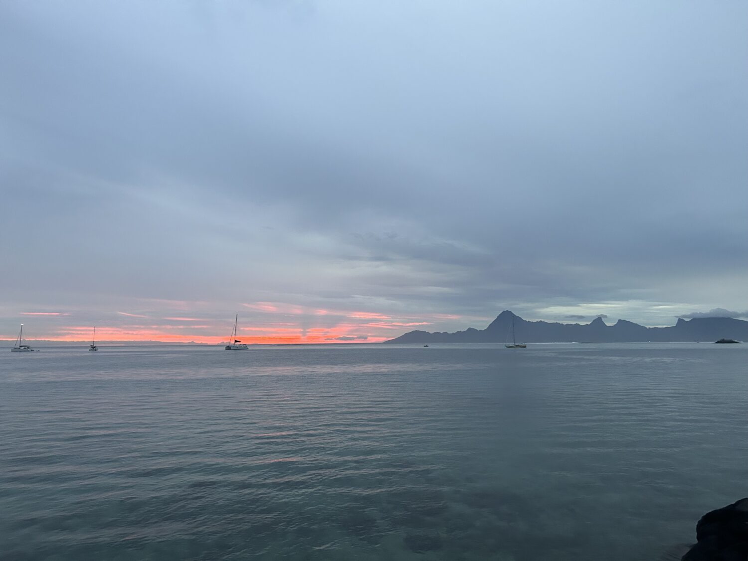 Sunset at Intercontinental Tahiti