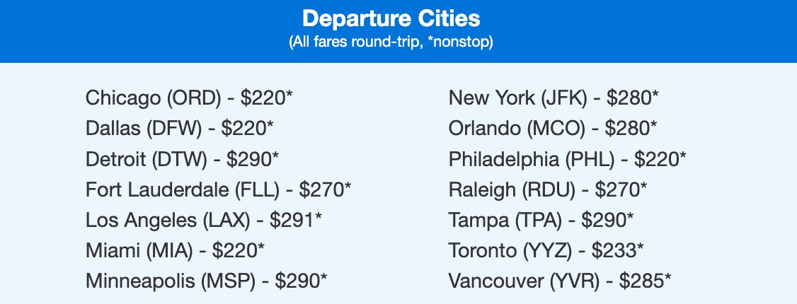 Thrifty Traveler Premium Cancun flight deal