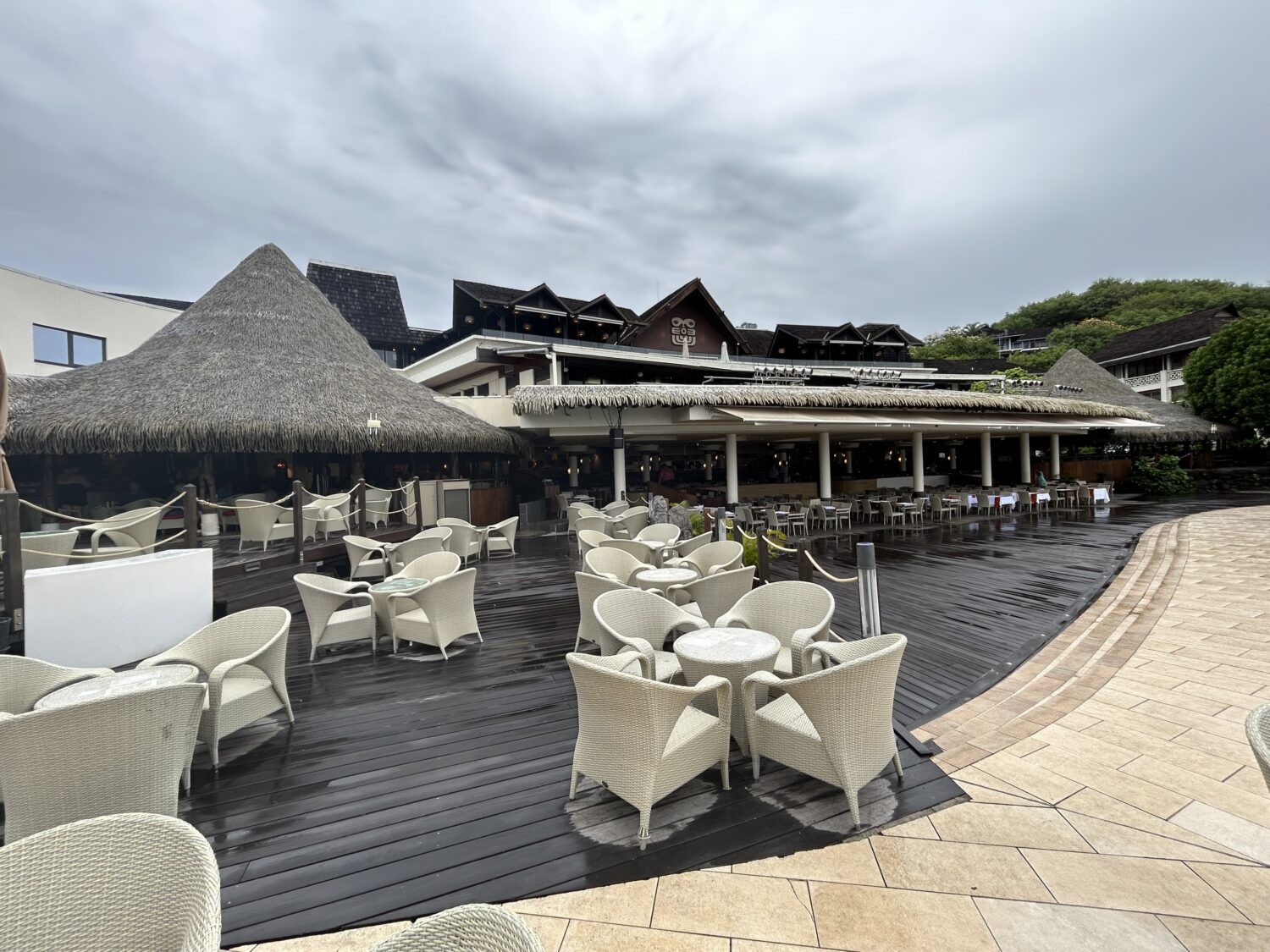 Tiki Bar and main restaurant exterior