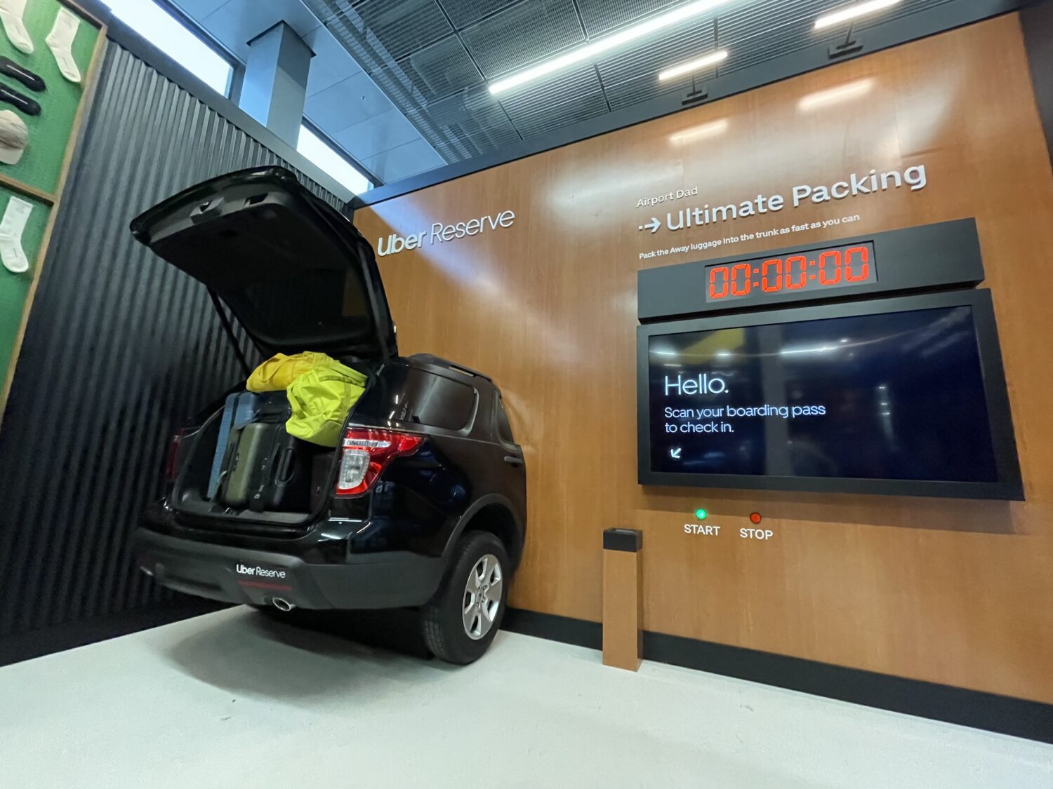 Uber Reserve Dad Lounge packing challenge