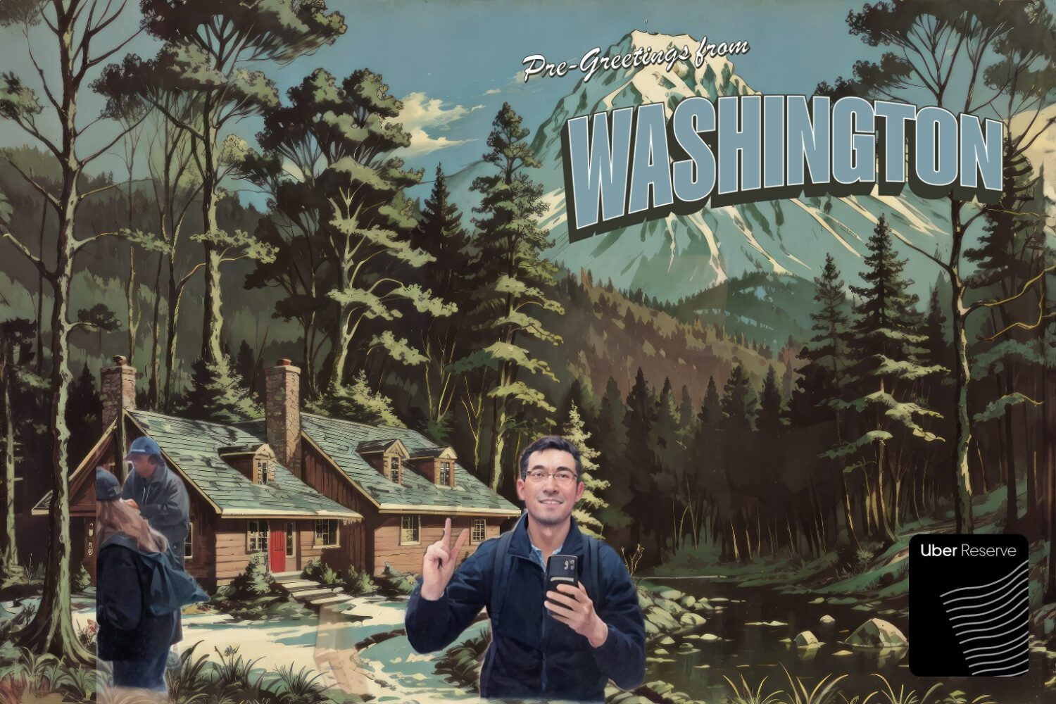 Uber Reserve Airport Dad Lounge AI-generated image