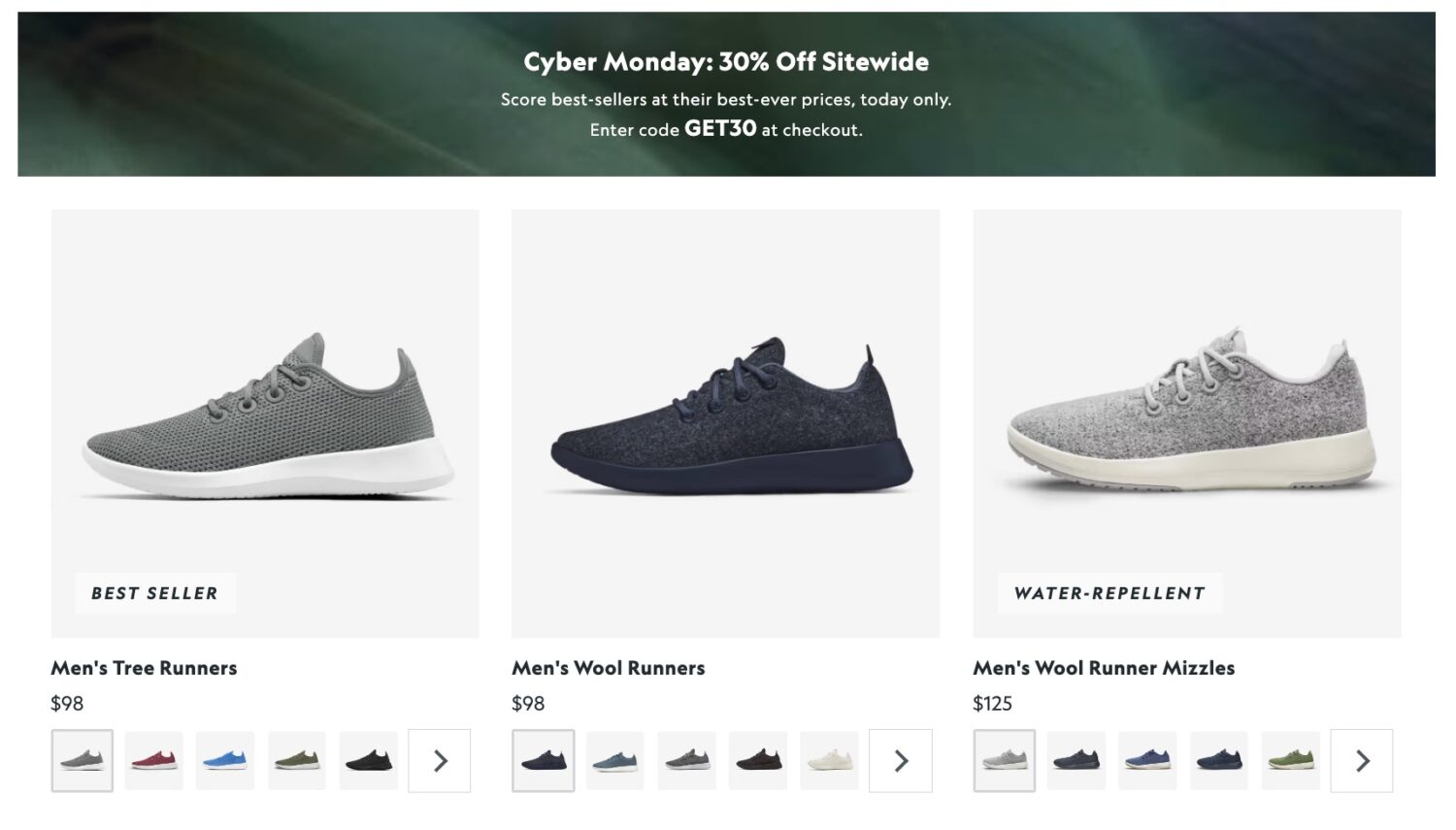 allbirds cyber monday