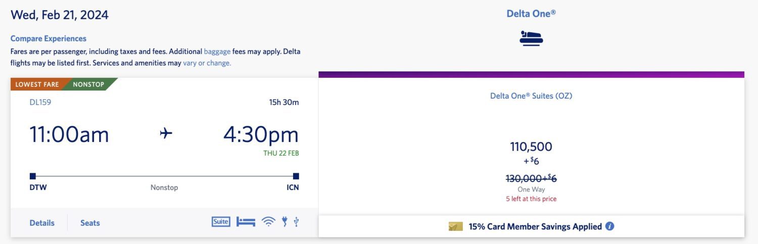 delta detroit to seoul