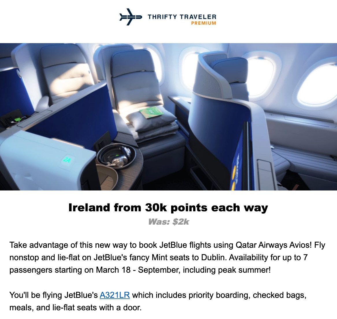 jetblue premium deal