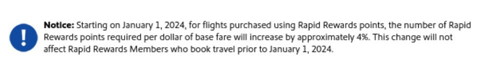 rapid rewards update