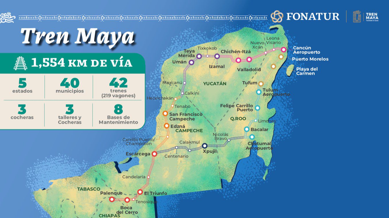 Tren Maya route map