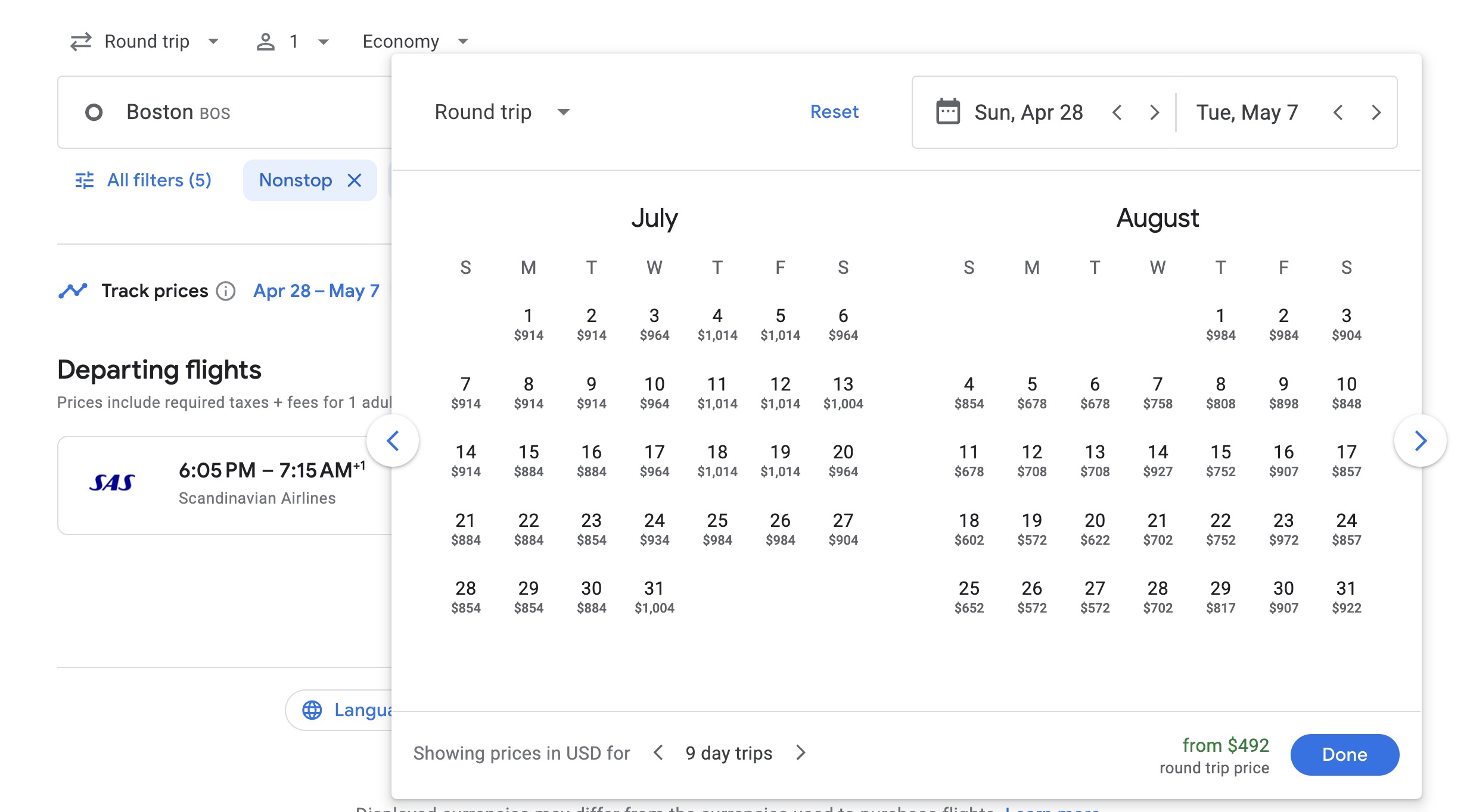 Boston to Copenhagen economy