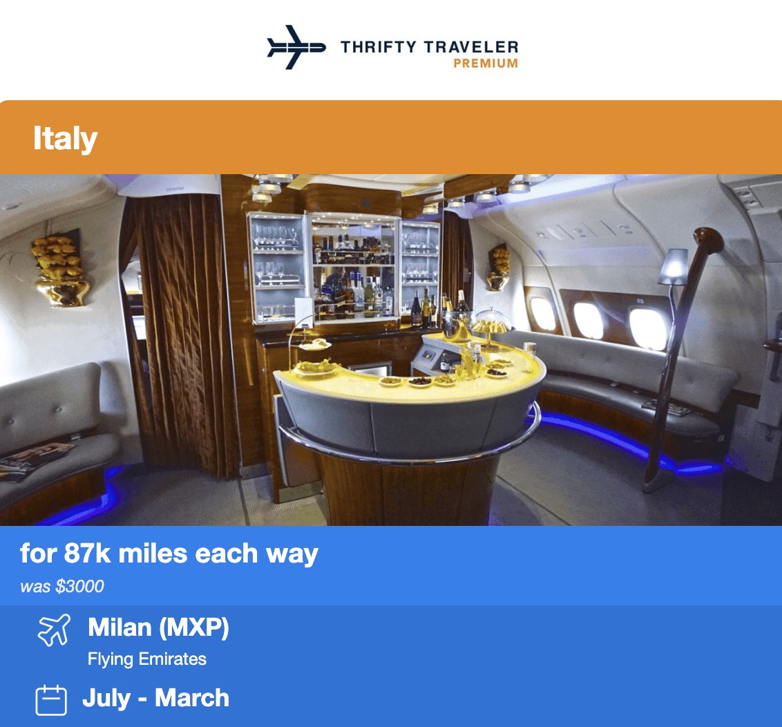 Emirates business class