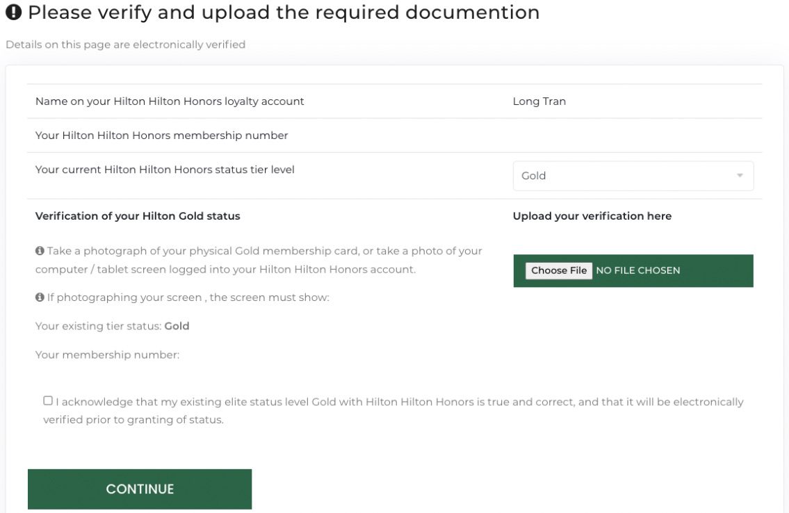 Frontier Status Match application