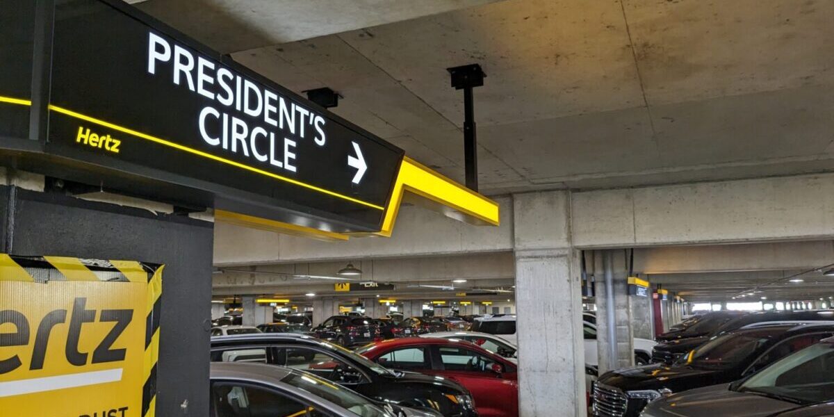 Hertz President's Circle Sign