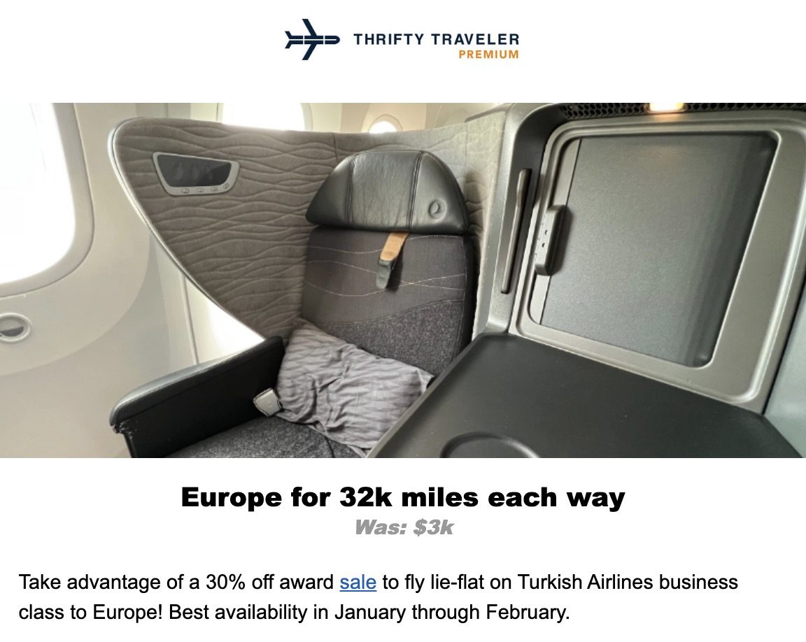 Turkish Airlines flight deal