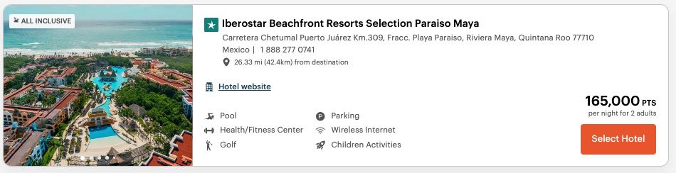 Iberostar Beachfront Resorts Selection Paraiso Maya Random Redemption