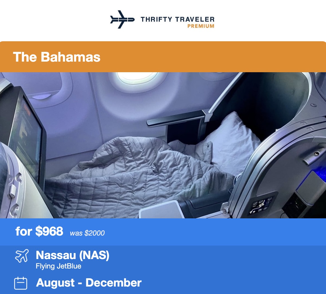 JetBlue Mint Bahamas