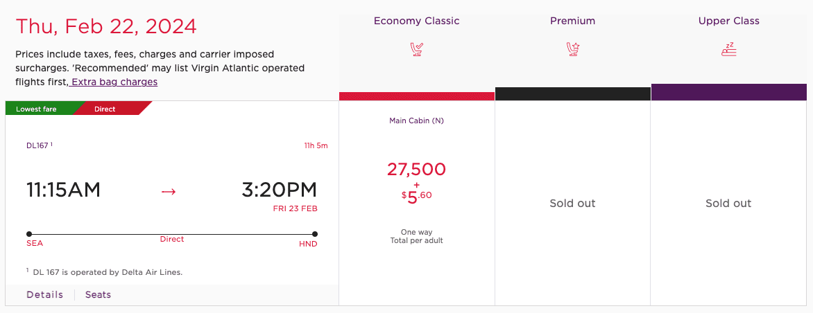 delta virgin redemption