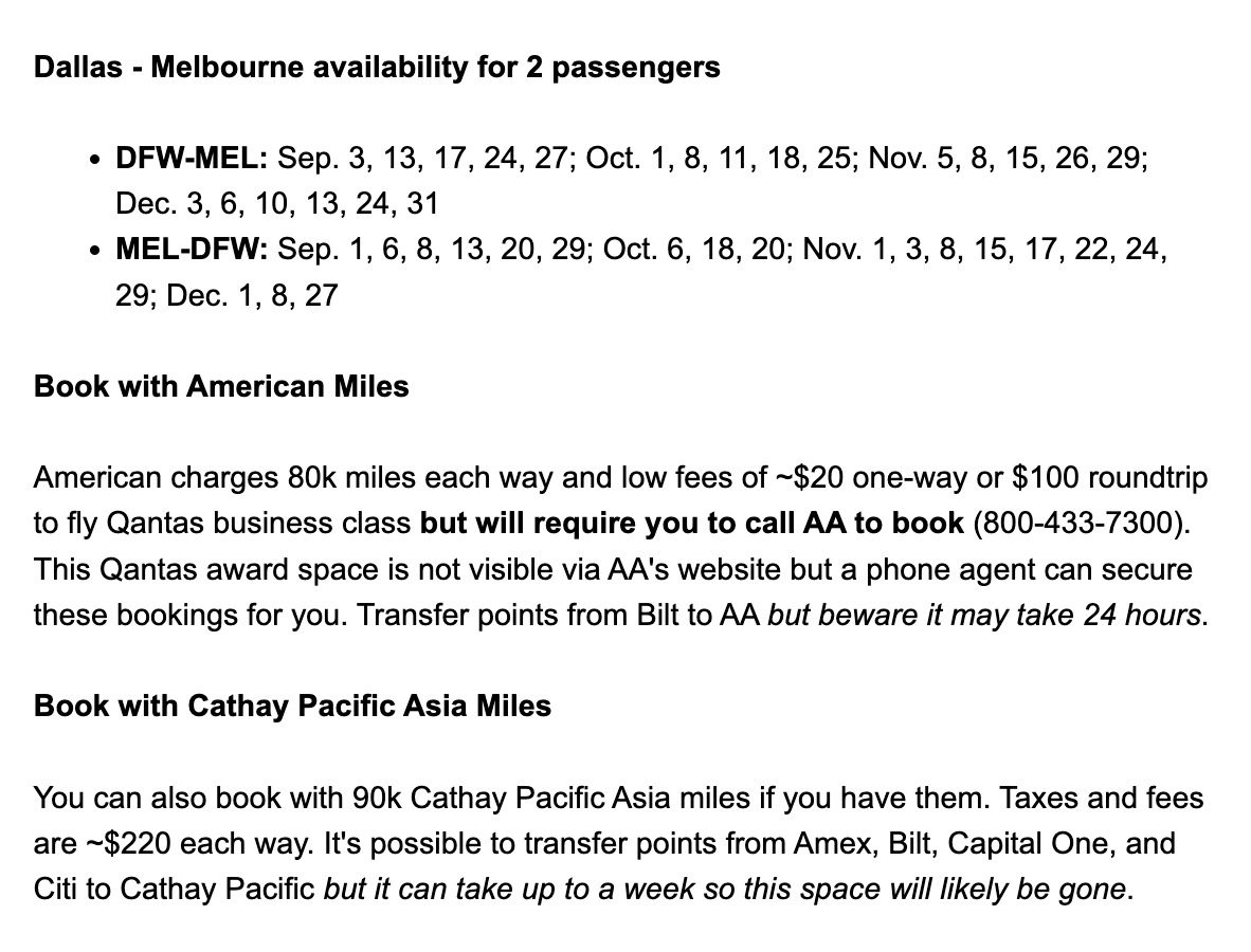 Qantas business class