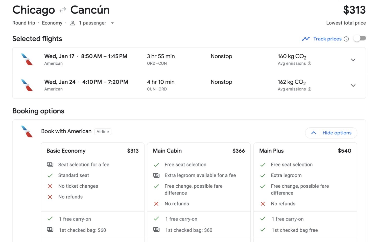 Cancun flight deal