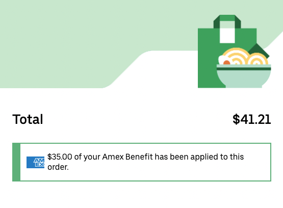 Uber Eats Order receipt 