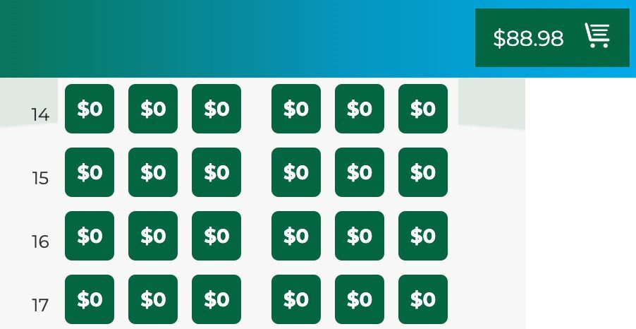 Seats selection with status on Frontier Airlines SEA to PHX