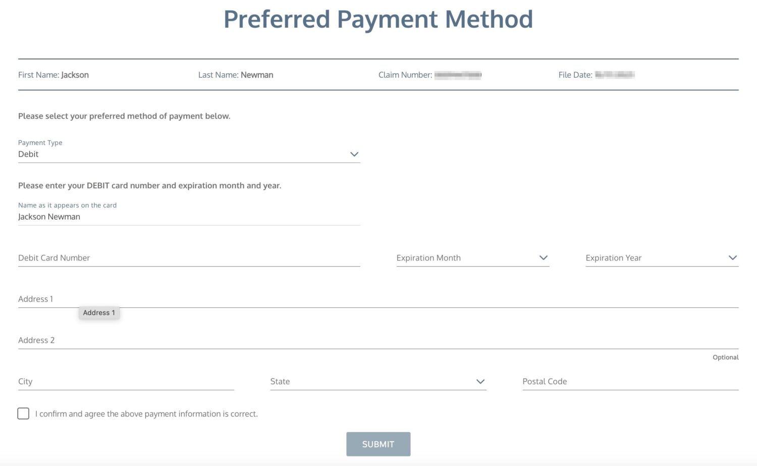 Chase Trip Delay Debit Card Payment method