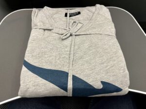 Qantas pajamas in business class