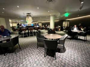 Qantas lounge seating LAX