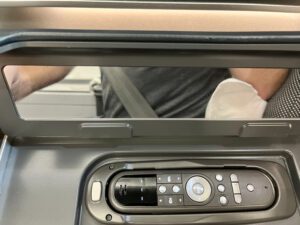 remote control in Qantas biz class