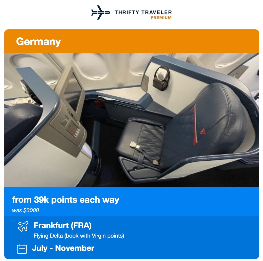 tt premium deal jfk to frankfurt