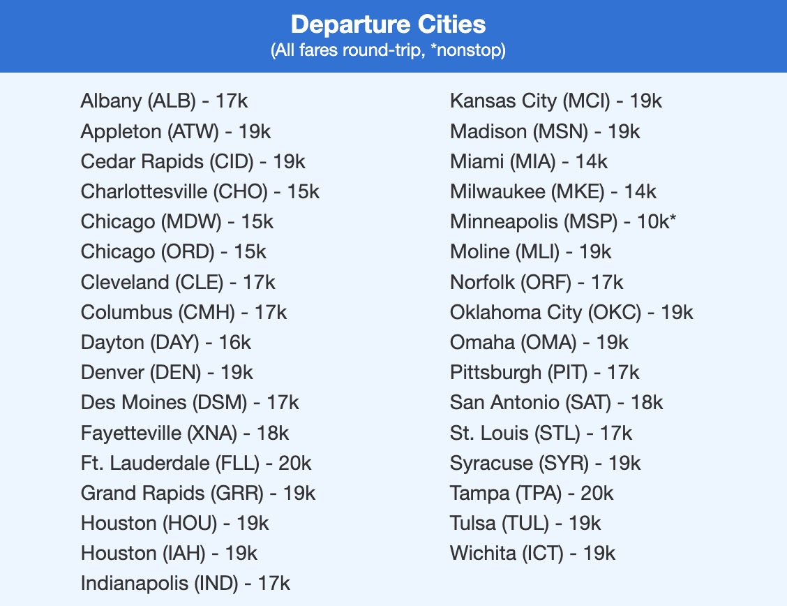 Asheville flight deal info